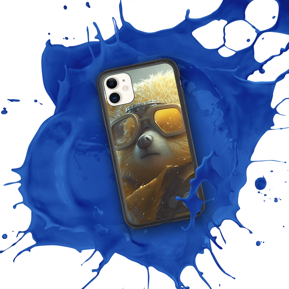 Thumbnail: FlyTeddie Speckled iPhone® Case (Yellow Teddy)