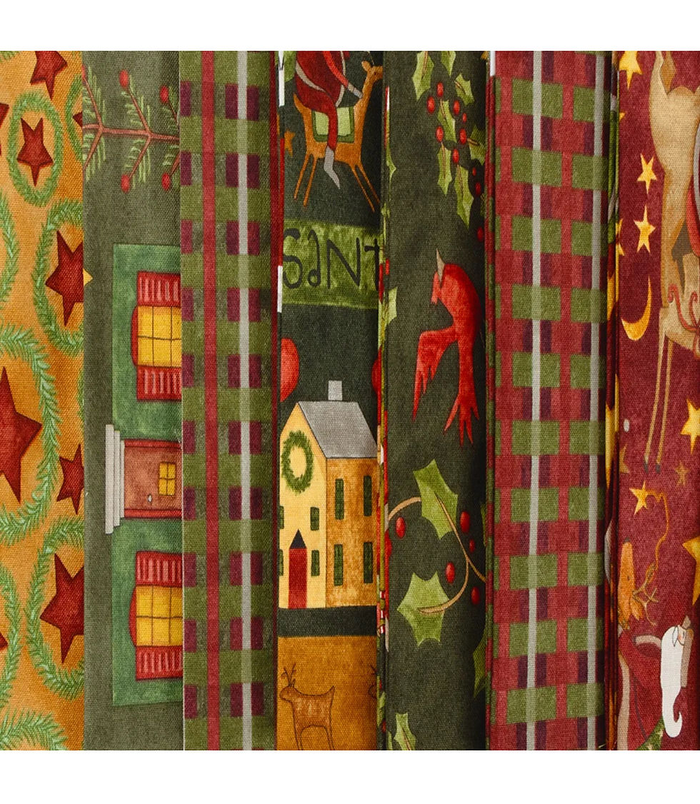 Thumbnail: Up On The Housetop Jelly Roll by Teresa Kogut for Riley Blake Designs