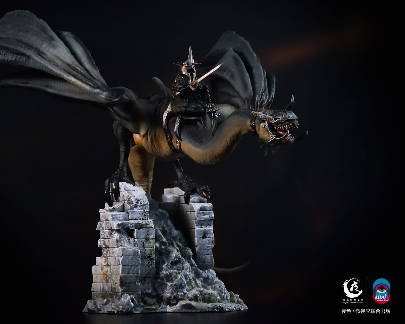 Night Creative Studio NC Witch King with Fellbeast Statue