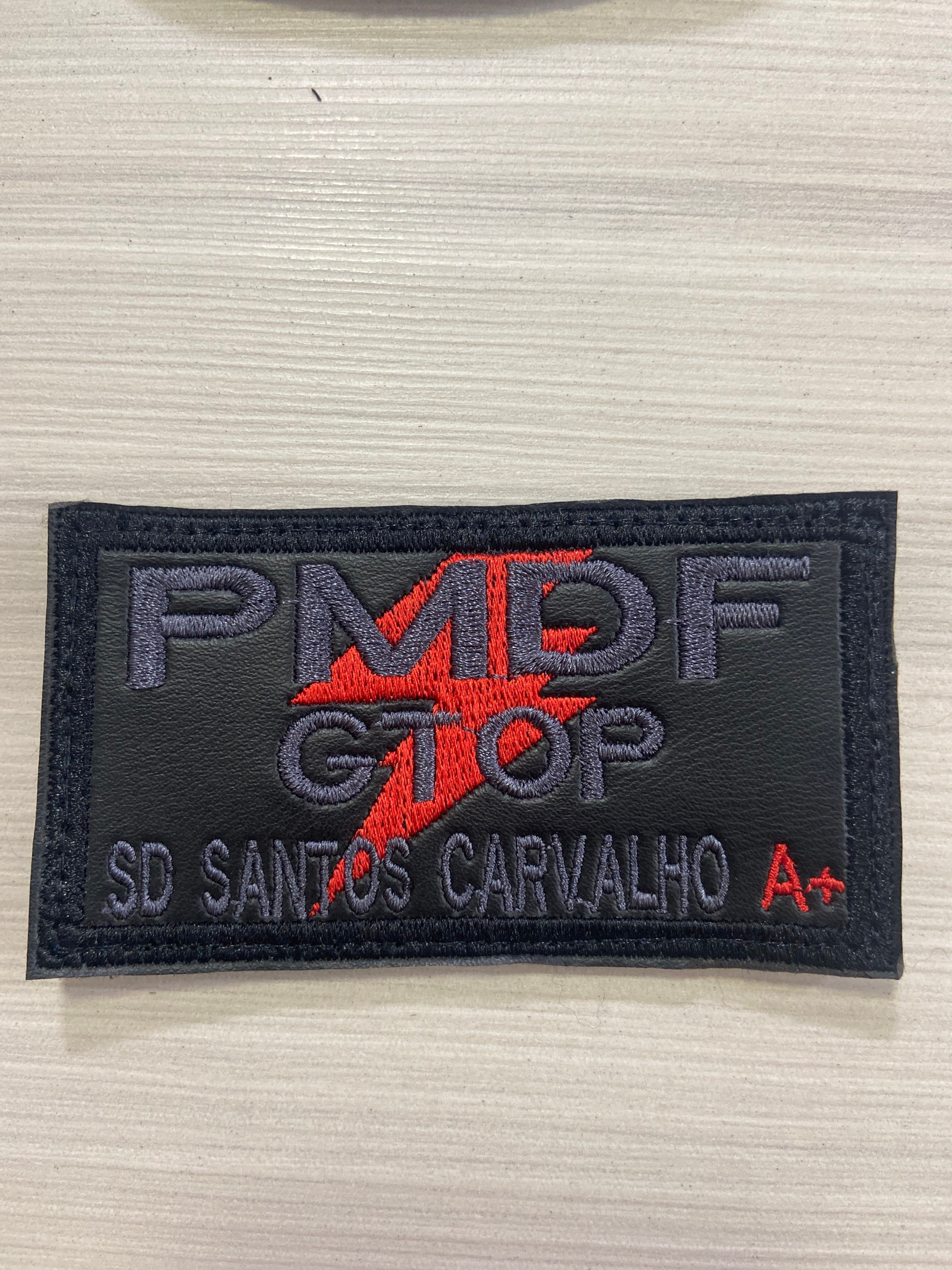 TARJETA IDENTIFICAÇÃO EM COURO PARA COLETE