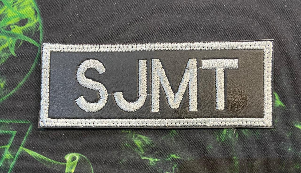 TARJA BORDADA EM COURO PARA COMBAT (TRIBUNAL) POLICIA JUDICIL