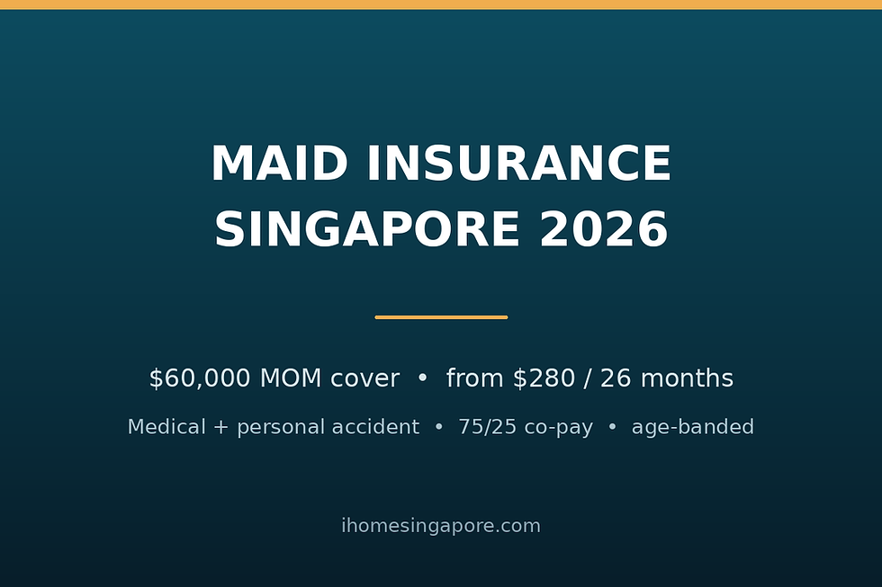 Maid Insurance Singapore 2026: From $280 for 26 Months, MOM's $60,000 Rule and What's Covered