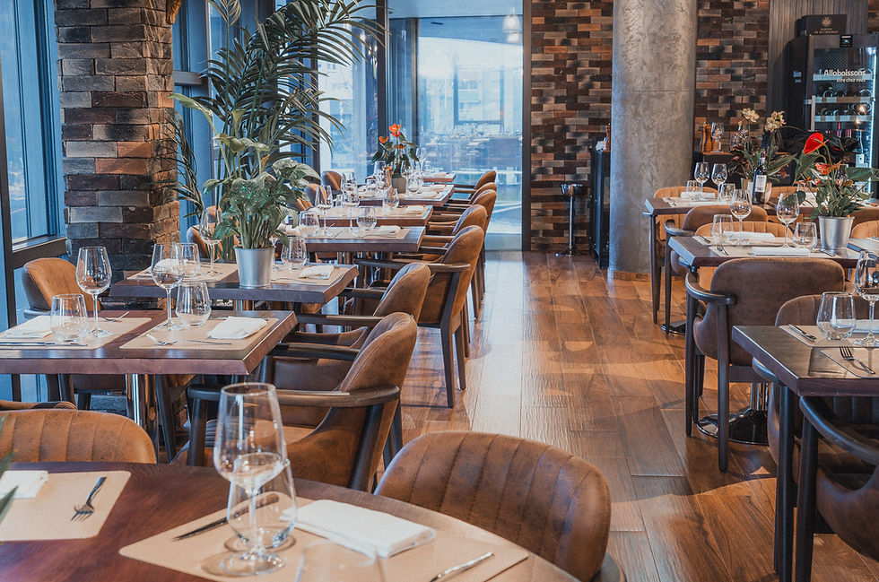 Salle du restaurant La Cave du Boucher à Genève