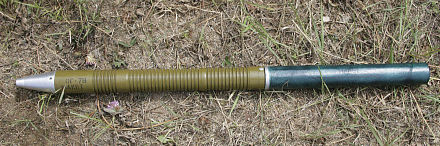 OG-7V Antipersonel Roket Mühimmatı (Gövde dokusu şarapnel etkisini -parça tesirini artırmak amacıyla çizilmiş) https://roe.ru/en/production/land-forces/small-arms-sv/grenade-launchers-sv/og-7v/?theme=theme-green