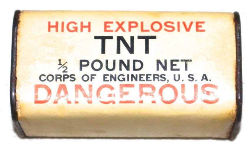 1/2 Pound TNT Tahrip Kalıbı, 2nci Dünya Savaşı Dönemi ABD menşeyli (Kaynak Resim : mjlmilitaria.com internet sitesi)