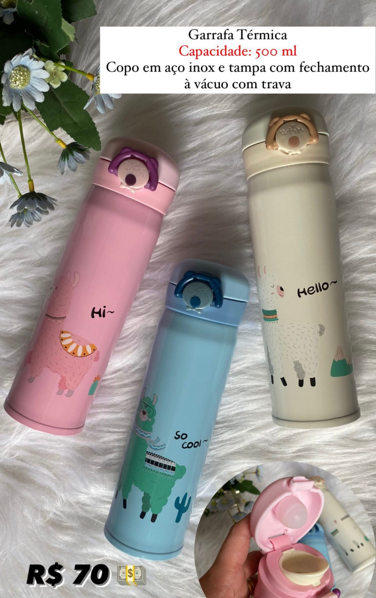 Garrafa Térmica Infantil 500ml