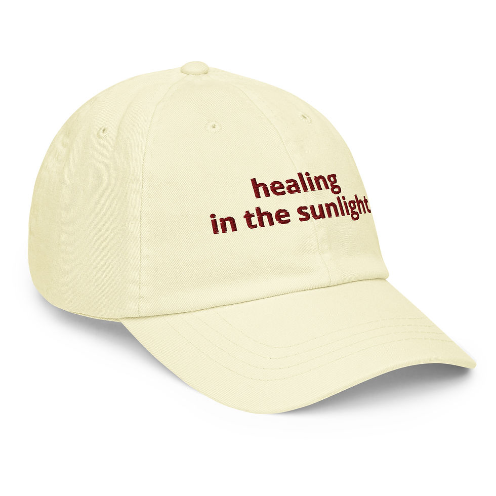 Миниатюра: Healing in the Sunlight | Pastel 100% Chino Cotton Baseball Hat