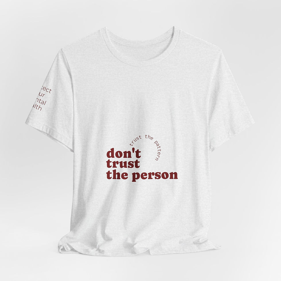 Миниатюра: Don’t Trust The Person Tee — Minimalist Statement Shirt