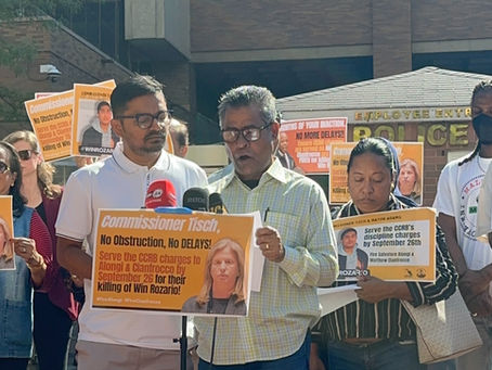 Nearly Forty Elected Officials Urge Mayor Adams and Commissioner Tisch to Serve Charges & Fire Officers Who Killed Win Rozario “Without Delay or Obstruction"