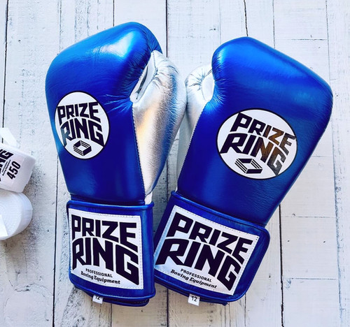 プライズリング　ボクシンググローブ　本革製　16oz 青 PRIZE RING ボクシンググローブ 16 oz 青 Amazon | PRIZE RING