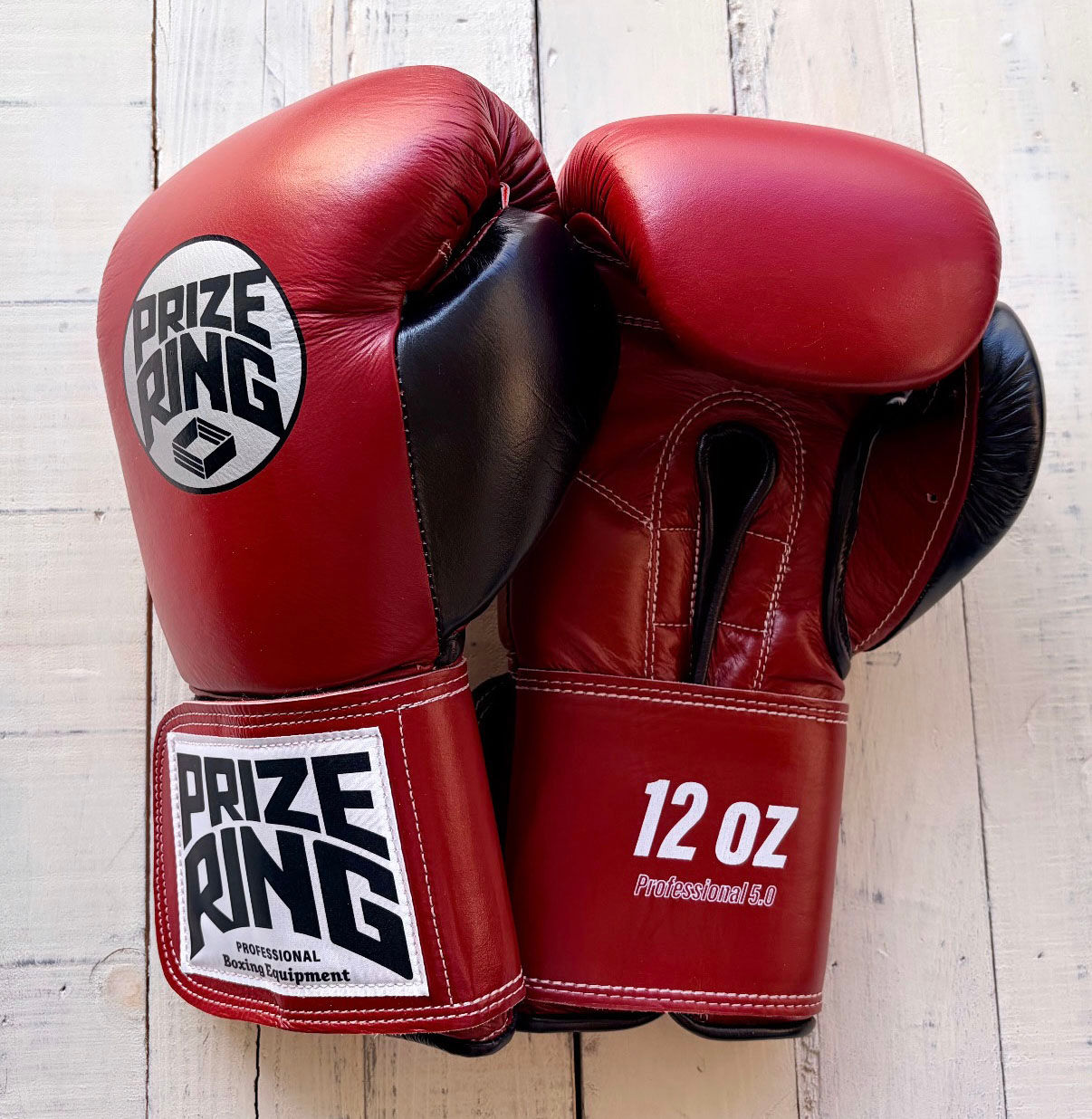 PRIZE RING "Professional 5.0"gloves Maroon/Black 10oz,12oz