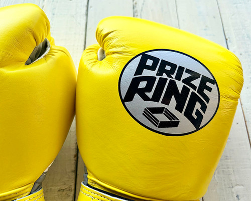 ボクシング PRIZE RING boxing gloves Grey/Yellow 8oz PRIZE RING 