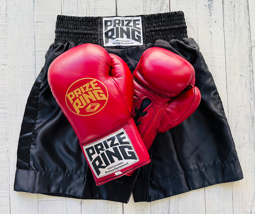 PRIZE RING Boxing shorts / Black / M, XL（2sizes） | prizeringsports