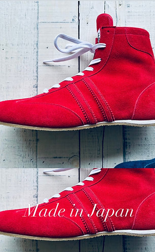 PRIZE RING "Pro-training" Boxing shoes  Red (Velour)