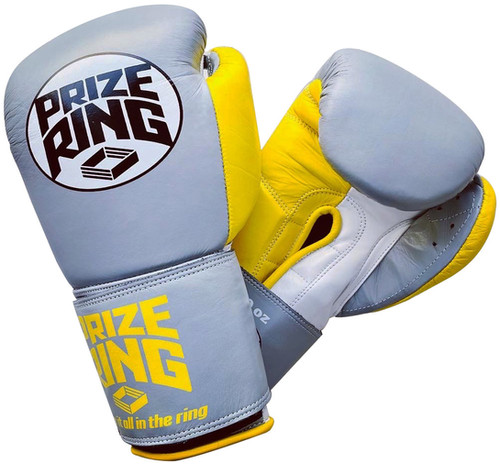 PRIZE RING ボクシンググローブ イエロー/シルバー　10oz Amazon | PRIZE RING/プライズリング ボクシンググローブ