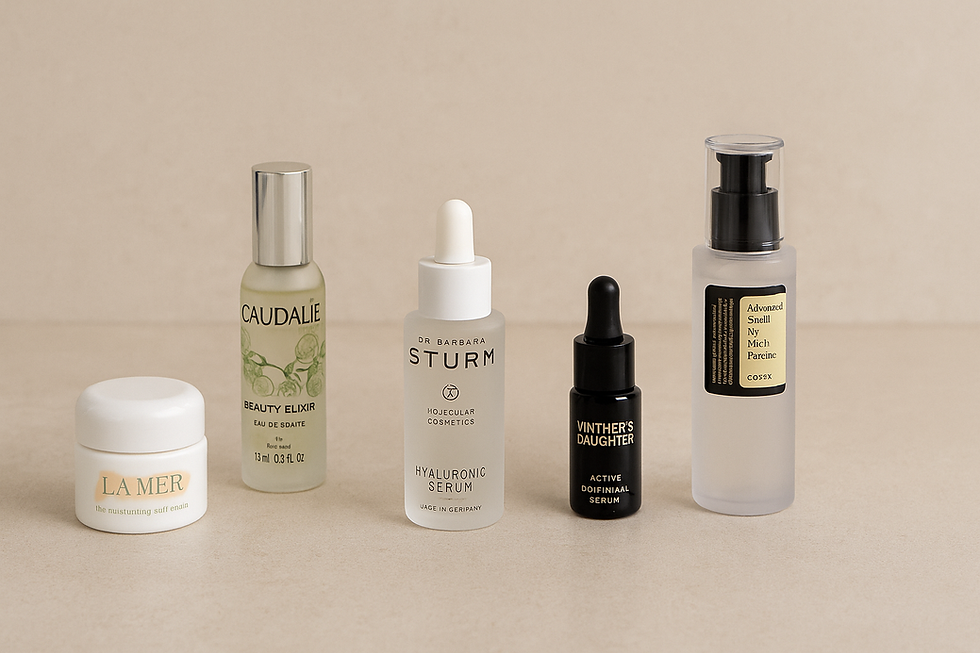 photo of skincare items listed in this post