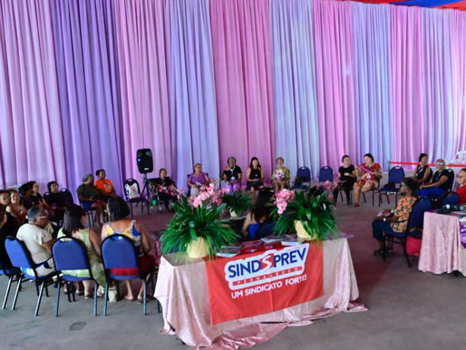 Sindsprev Pernambuco celebra Dia das Mulheres no CFL e reafirma luta contra a violência de gênero