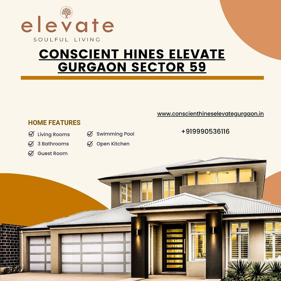 Elevate Your Lifestyle Conscient Hines Elevate Gurgaon Sector 59