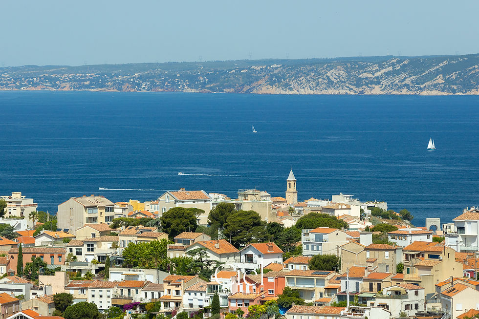 Vue mer panoramique depuis un appartement du 7ᵉ à Marseille