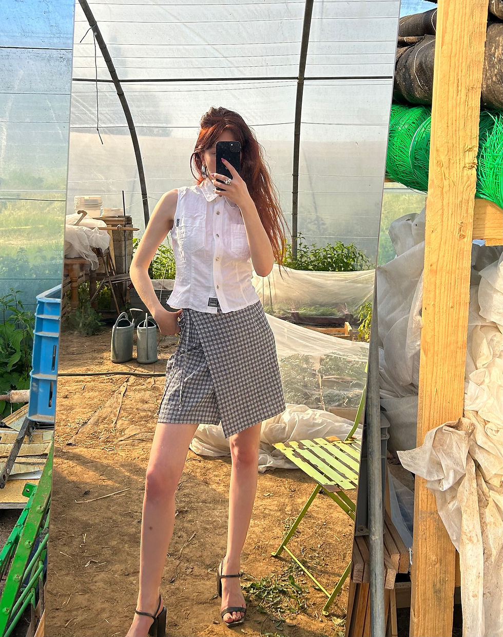 Miniature : Versace 90s vintage cotton summer sleeveless top