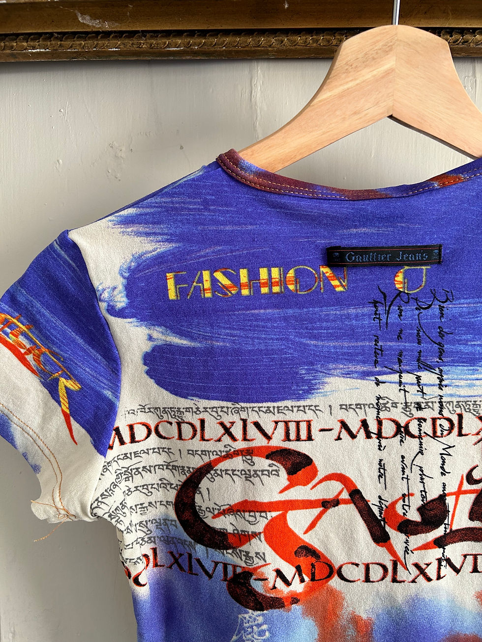 Miniature : Jean Paul Gaultier "FASHION AND CULTURE" mesh t-shirt