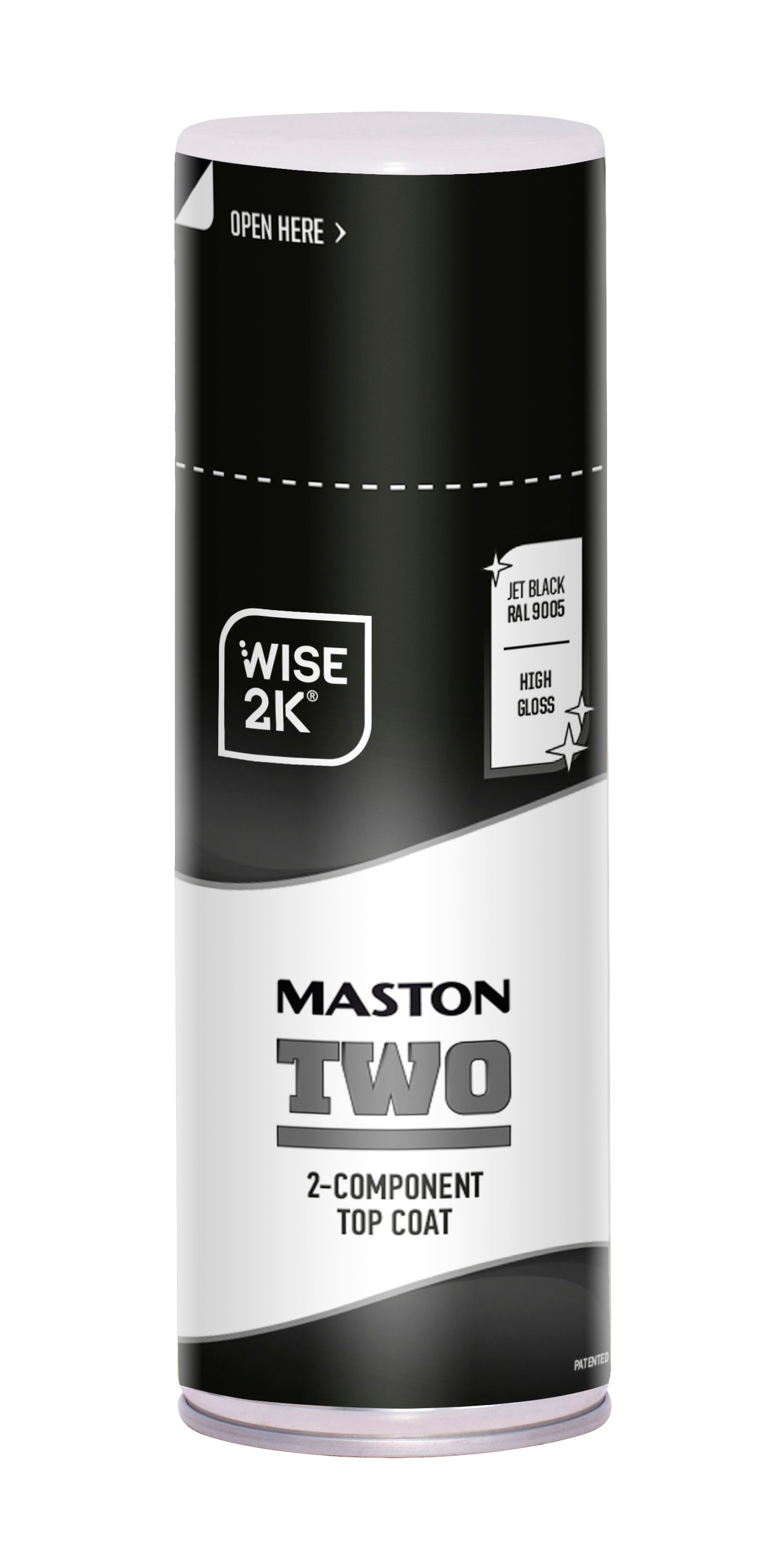Maston TWO 2K Decklack 400ml schwarz matt/glänzend