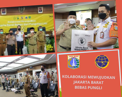 KASUDINHUB JAKBAR HADIRI PENCANANGAN KOLABORASI JAKARTA BARAT BEBAS PUNGLI.