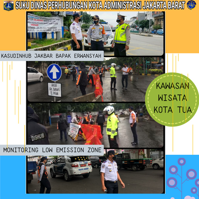 KASUDINHUB JAKBAR RUTIN MONITORING LOW EMISSION ZONE KOTA TUA.
