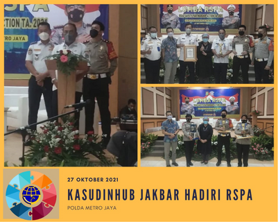 KASUDINHUB JAKBAR HADIRI RSPA TAHUN 2021 TINGKAT POLDA METRO JAYA.