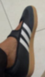 The Raè Edit Style wearing Samba Jane Ballet Trainers in White Carbon Black