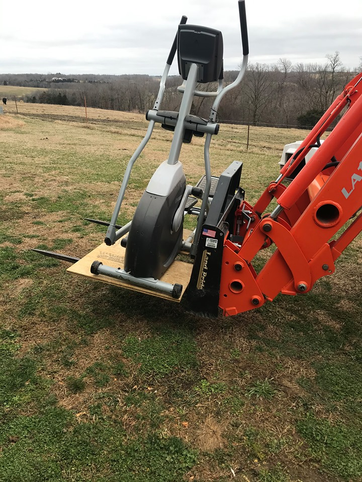 Trip to St Louis with Exercise Equipment in tow!