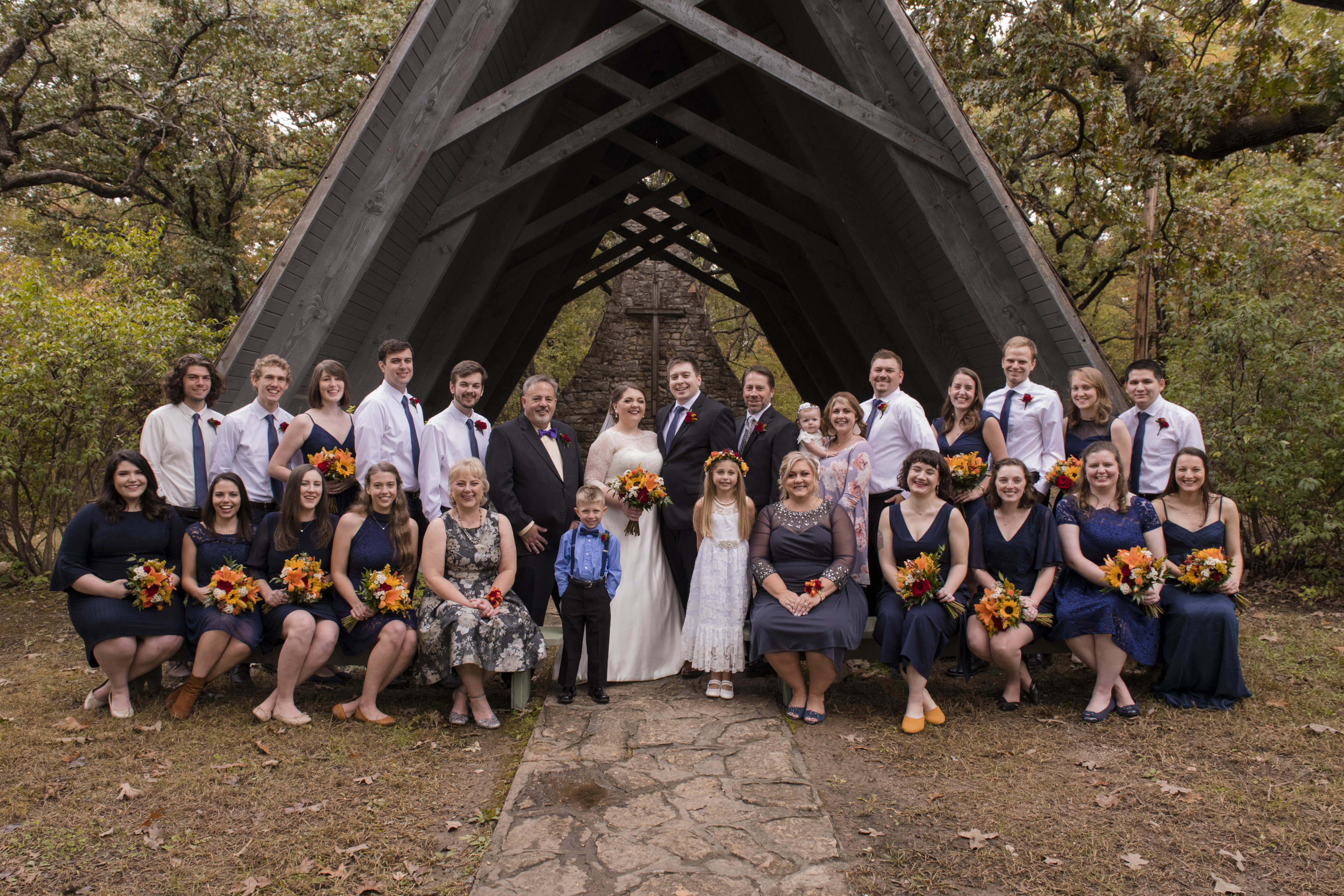 Wedding Party at Tall Oaks