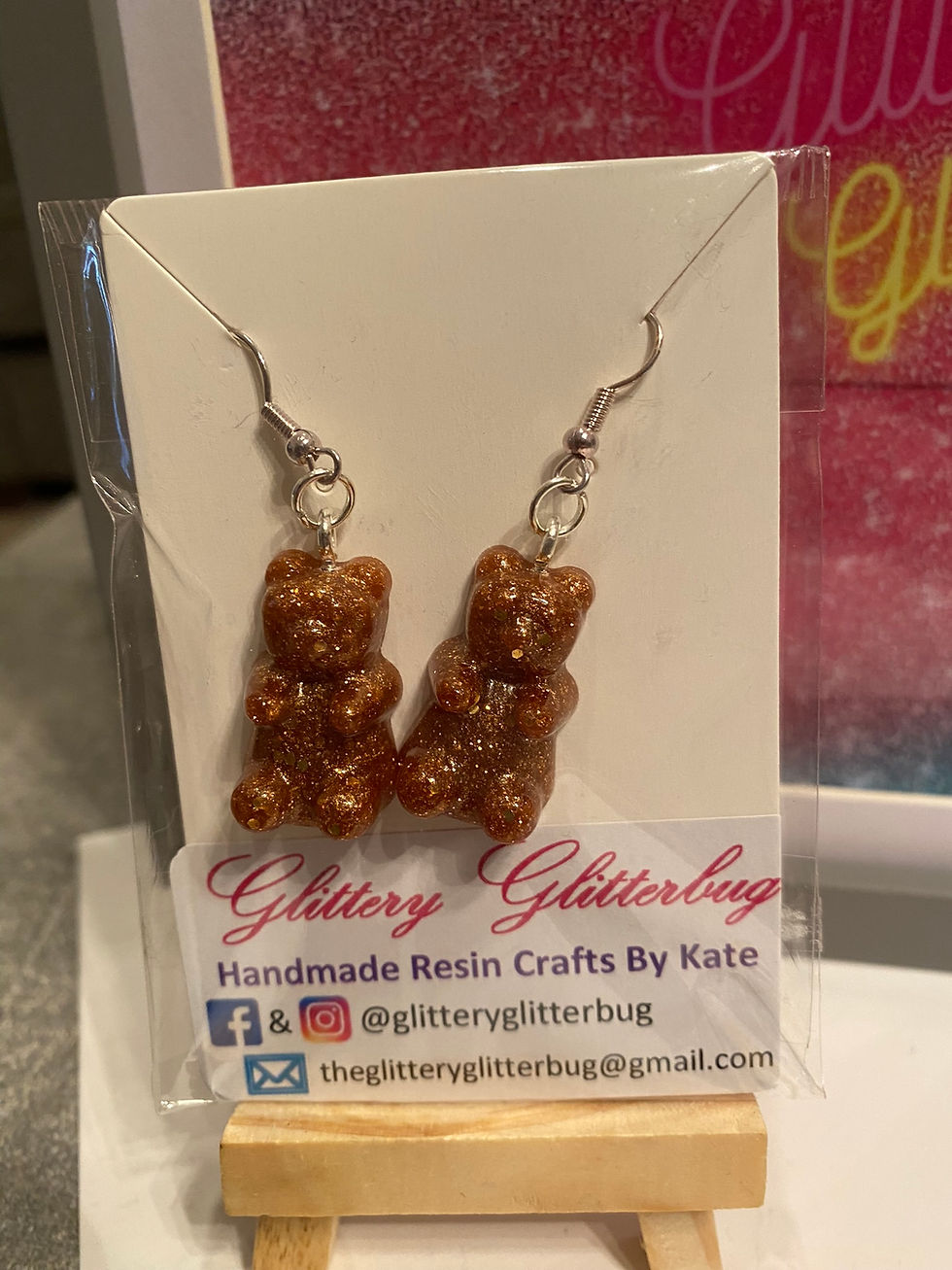 Thumbnail: Little Bear Dangling Earrings