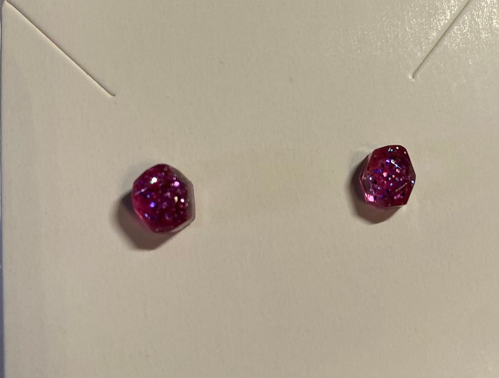 Thumbnail: Mini Irregular Gem Stud Earrings