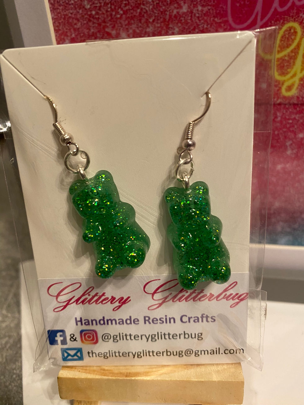Thumbnail: Little Bear Dangling Earrings