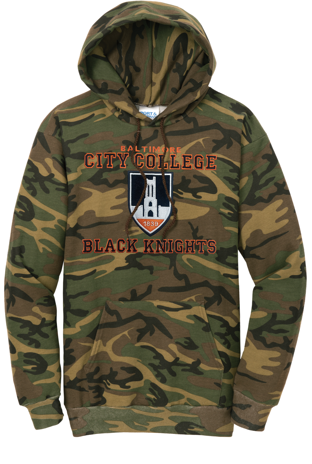 CITY Camo. Hoody w/ Velvet Flock and Embroidery