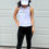 Thumbnail: White - Racerback Cropped Tank
