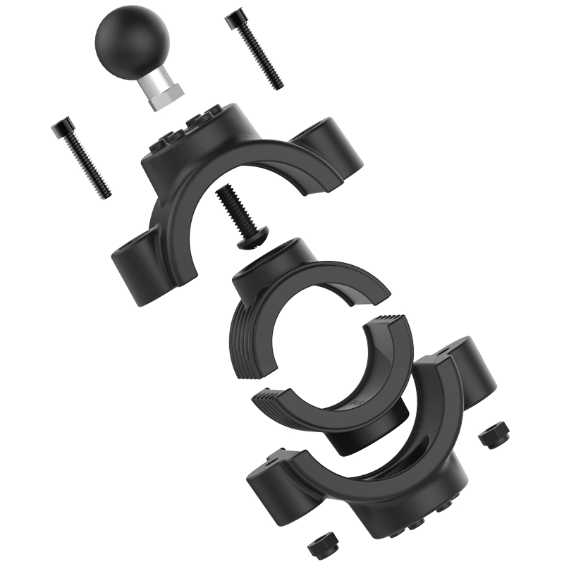 縮圖：RAM® Torque™ 1.5"-2"雙向圓管座-1吋球-全鋁合金