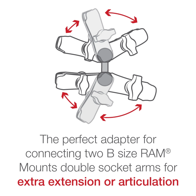 縮圖：RAM® 雙球連接器-1.5吋球