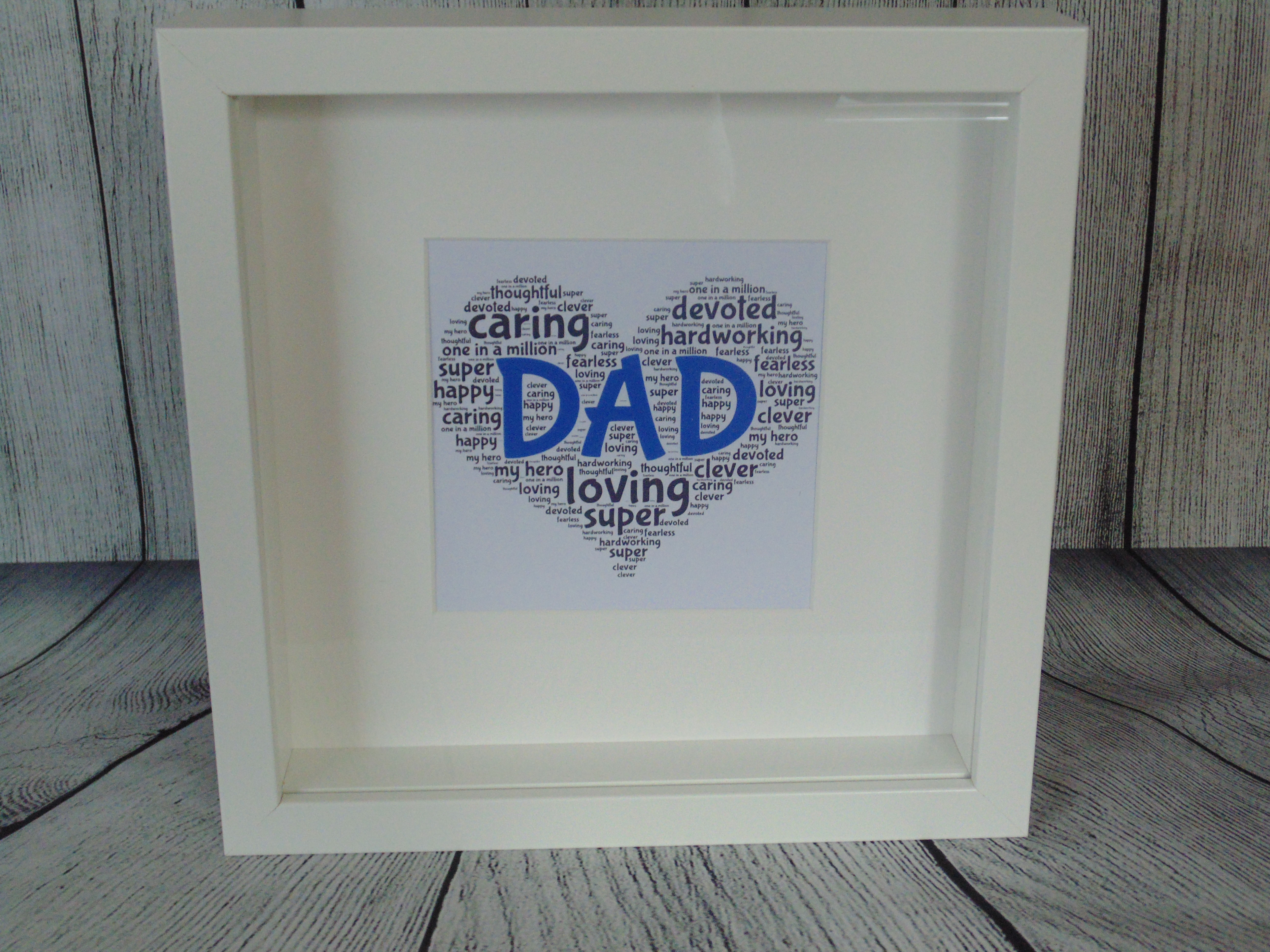 Framed Dad Word Art