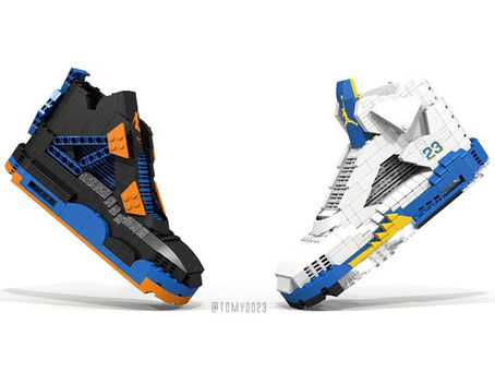 Des sneakers Air Jordan en pièces de LEGO by Tom Yoo