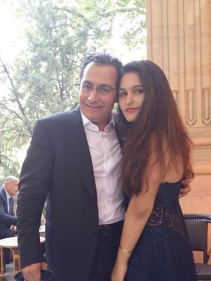 Le collectionneur Tony Salam et sa fille Tasha
