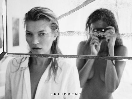 Kate Moss au naturel pour Equipment