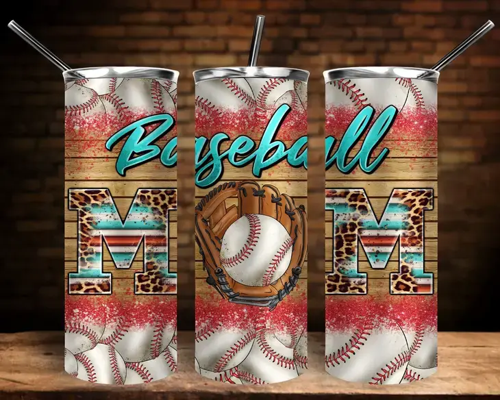 Baseball Mom #2 Skinny Tumbler