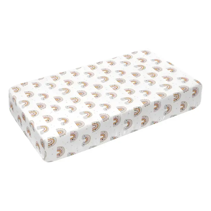 Rainbows 100% Cotton Crib Sheet