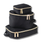Thumbnail: Itzy Ritzy 3-piece black and gold packing cubes – front angle set view