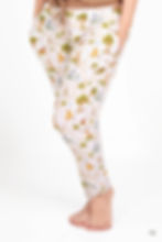 Winnie the Pooh and friends print pattern on women's lounge joggers.