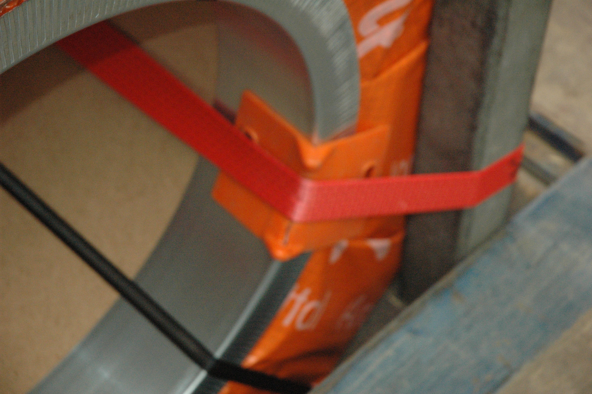 Un coin en plastic ou en carton