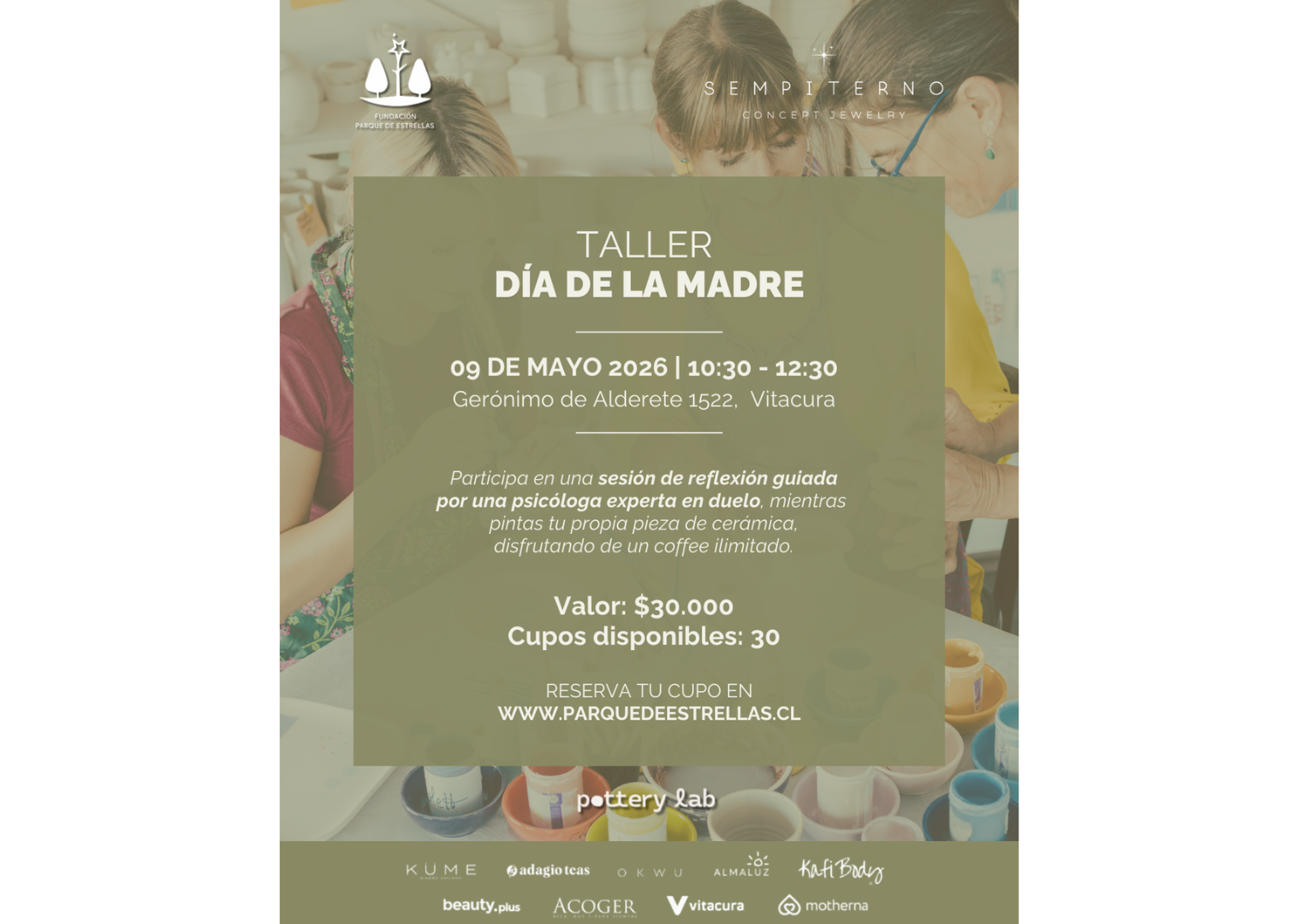 Taller Presencial Día de la Madre - PotteryLab