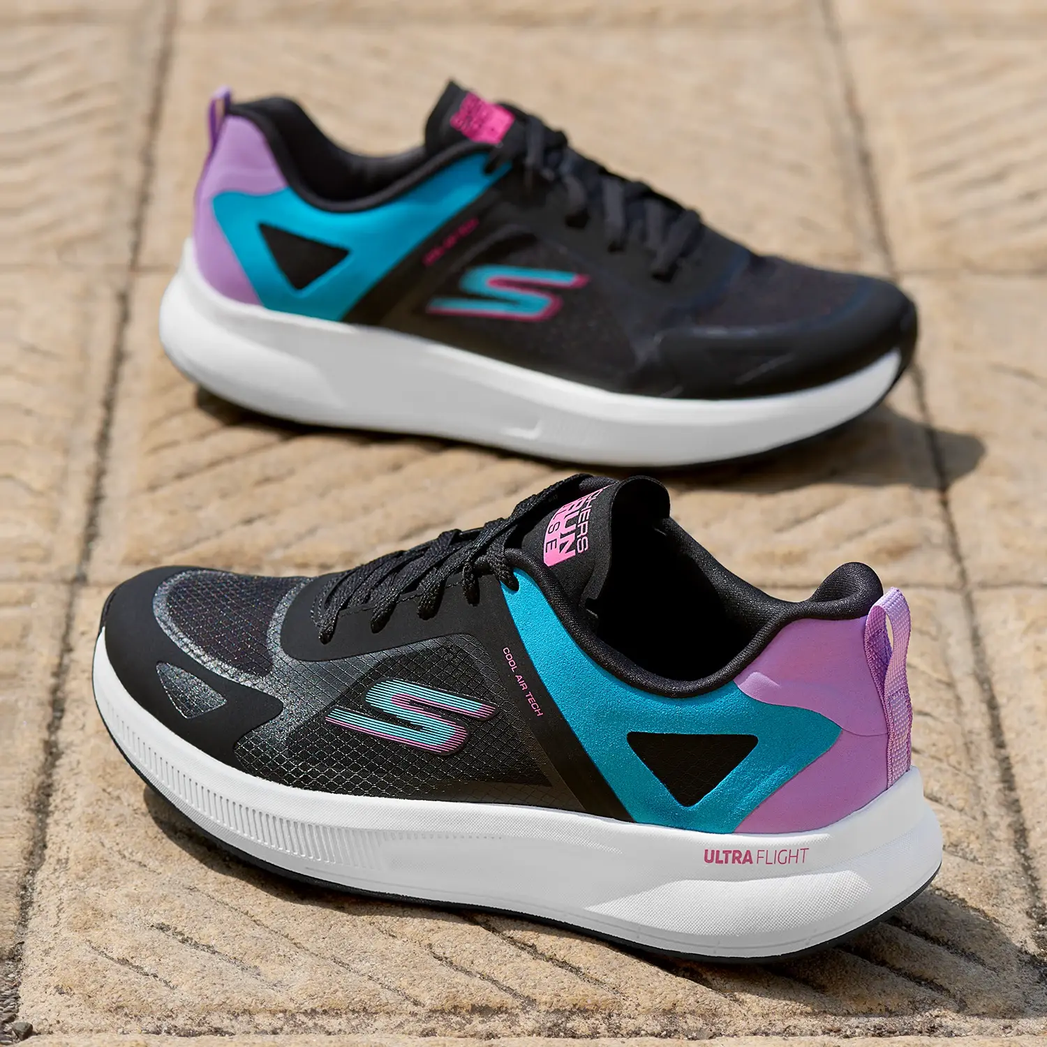 Premium lifestyle sneakers for Dubai's fashion-conscious consumers, shot with studio lighting for commercial product photography